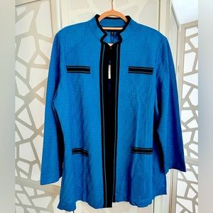 Blue & Black Jacket. Great piece to add to your business attire.